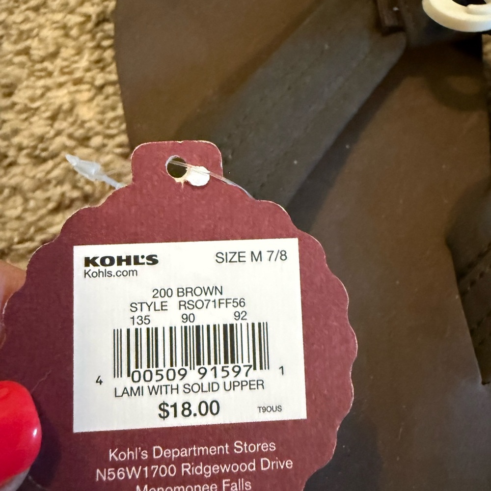 SO Classic Dark Brown Sandals - Picture 3 of 4